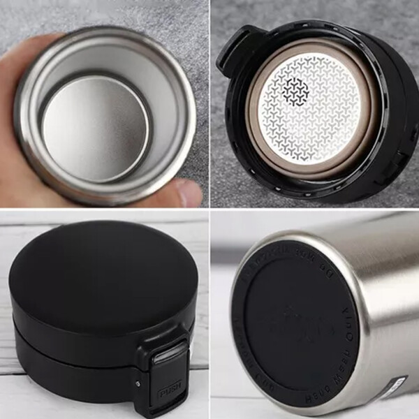 Vaso Térmico Para Cafe Y Te 350ml PLATEADO