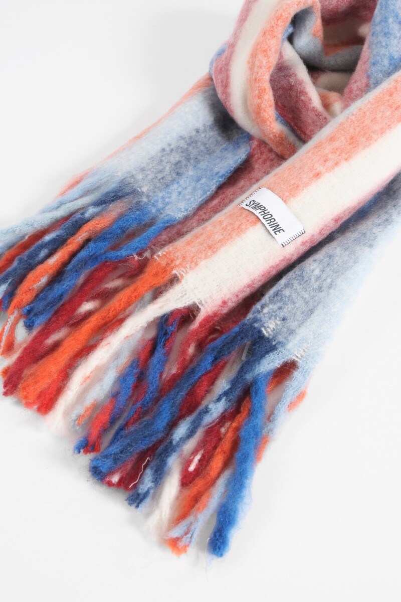 Bufanda franjas multicolor