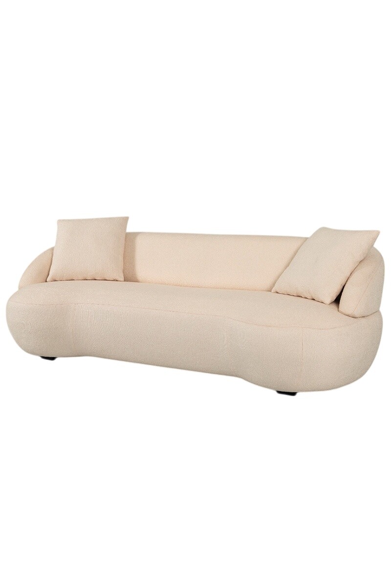 LEE SOFA LEE 220X90X70CM TELA BOUCLE CRUDO