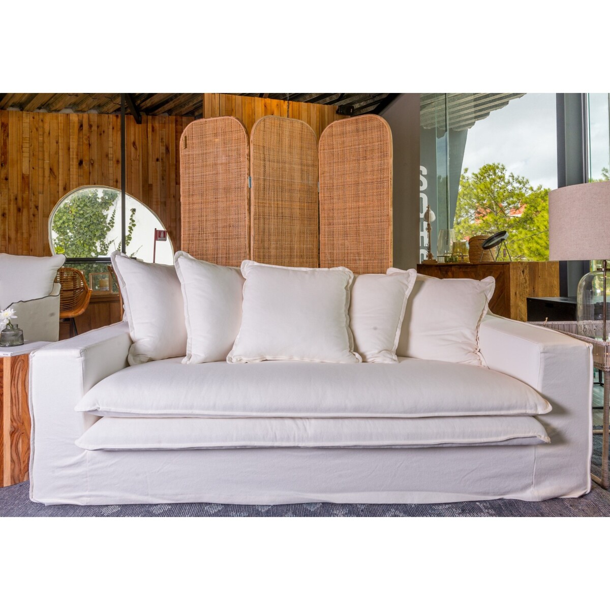 Sofá tuna blanco, 2.10 m 