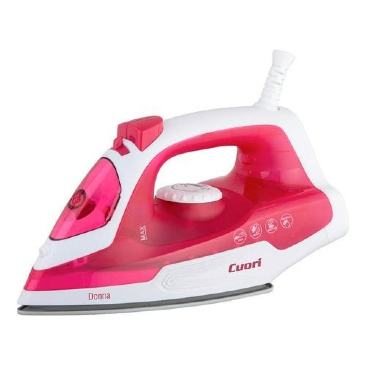 Plancha a vapor/seco Cuori Donna 1450W - Rosa 