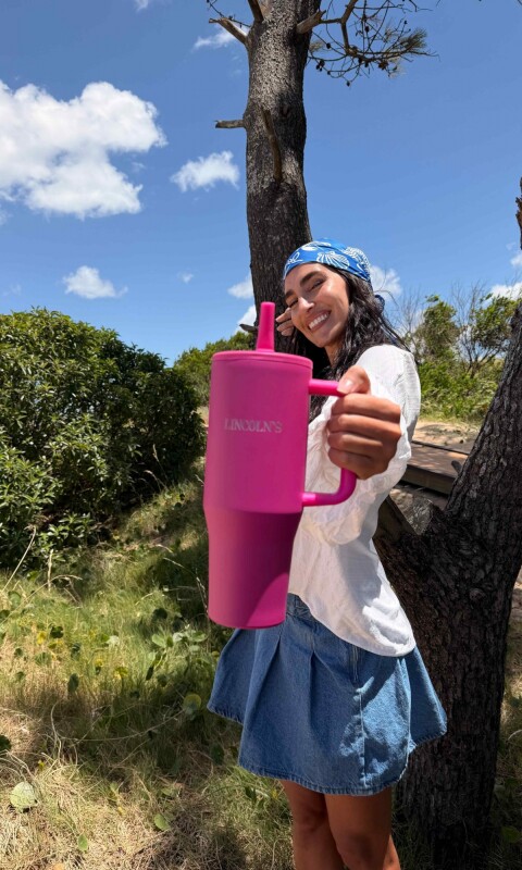 VASO TERMICO DRINKS FUCSIA