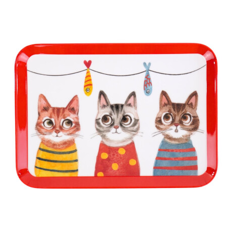 Bandeja rectangular melamina linea Cats Bandeja rectangular melamina linea Cats