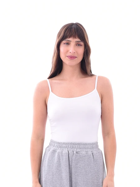 MUSCULOSA BÁSICA SEAMLESS BLANCO