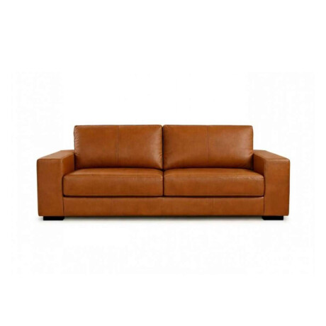 Sillon 3 cuerpos Como 100% Cuero Camel
