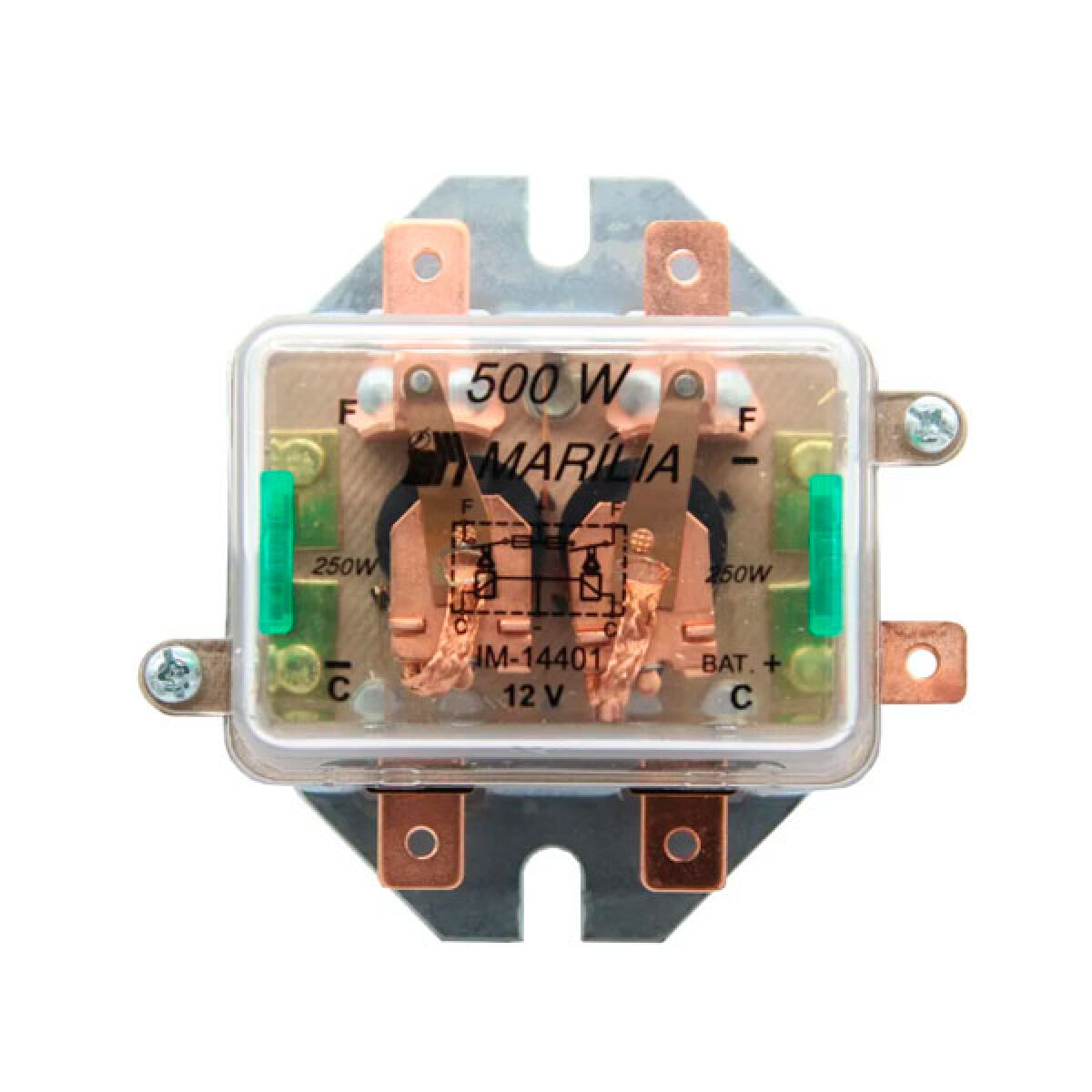 RELAY - LUZ DOBLE 12V REFORZADO MARILIA 