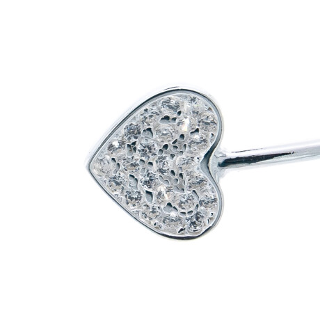 Esclava de plata 925 con circonias CORAZON Esclava de plata 925 con circonias CORAZON