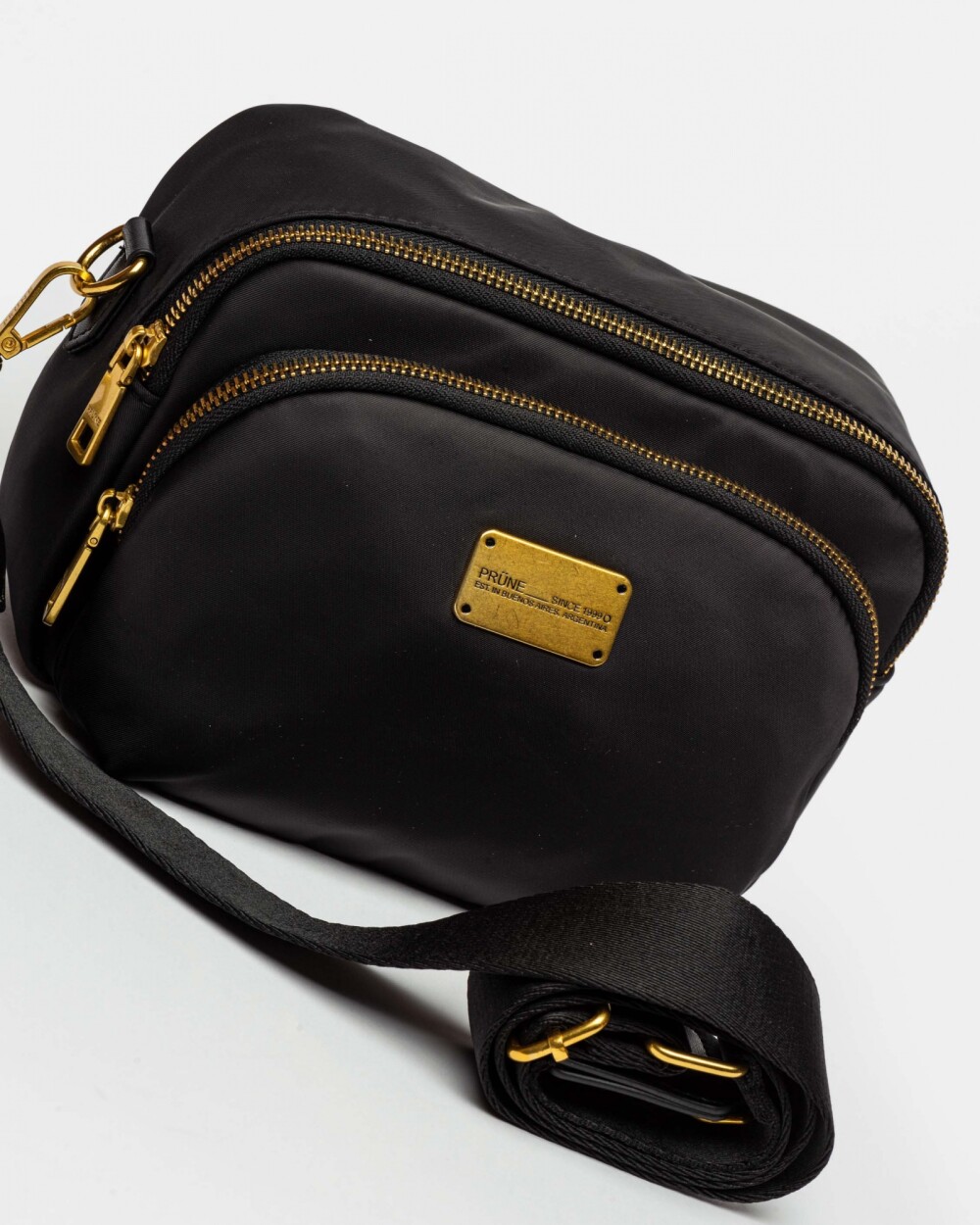 Mini Bag Bolt en Nylon Negro