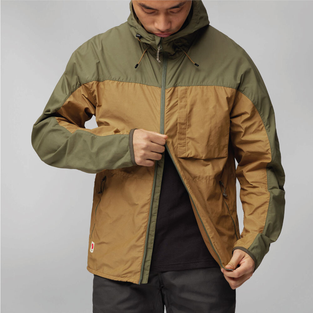 High Coast Wind Jacket M Fossil-Deep Sea