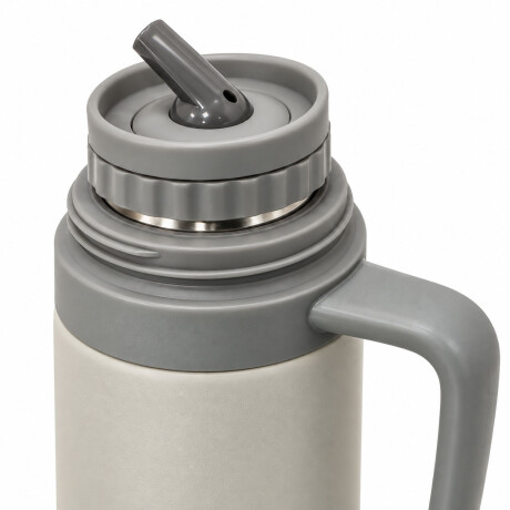 Termo Ac. Inox 0,50Lts Manija Pico Cebador Paris Comet Gris