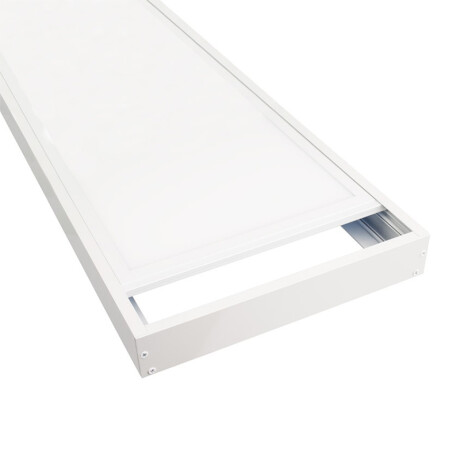 Marco aluminio Panel LED 60X30 Blanco Kit Marco para Panel LED 60 x 30 cm