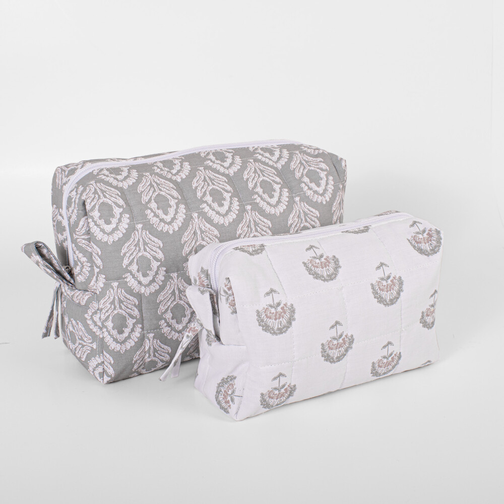 Set x2 Necessaires Quinn Colección Amelia Block Print