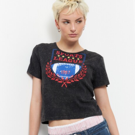 REMERA SPORTS LEAGUE Negro