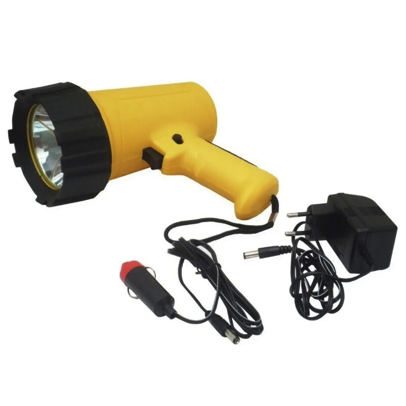 Foco de mano led 10 w recargable 200 m AMARILLO