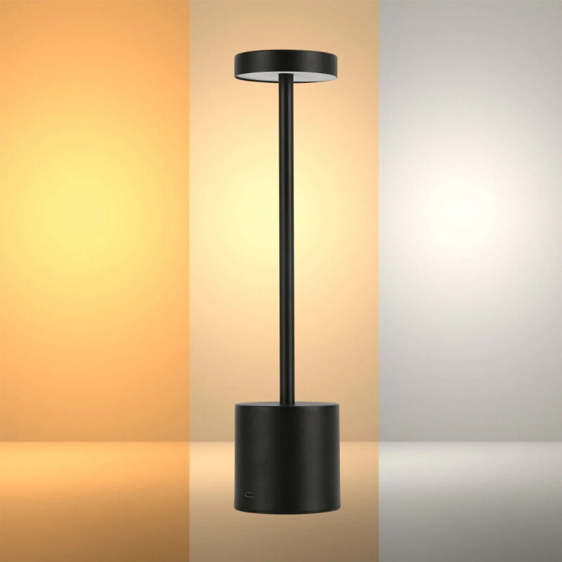 Lámpara de mesa led 34 cm NEGRO