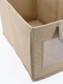 CAJA ORGANIZADORA CON VISOR BEIGE