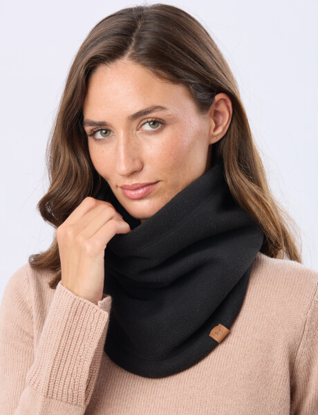 CUELLO POLAR Y SHERPA Negro