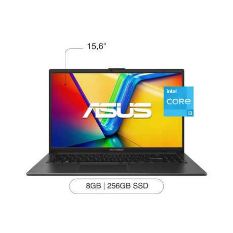 Notebook ASUS Vivobook Go 15,6' FHD 256GB / 8GB RAM Intel Core I3-N3053 W11 - Black Notebook ASUS Vivobook Go 15,6' FHD 256GB / 8GB RAM Intel Core I3-N3053 W11 - Black