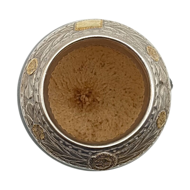 Mate torpedo Escudo Nacional linea Bresciani - Plata y oro - MTTO11 negrouniforme