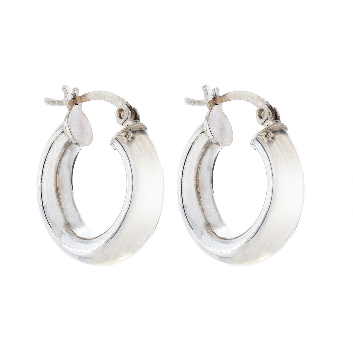 Par de aros de plata 925. 