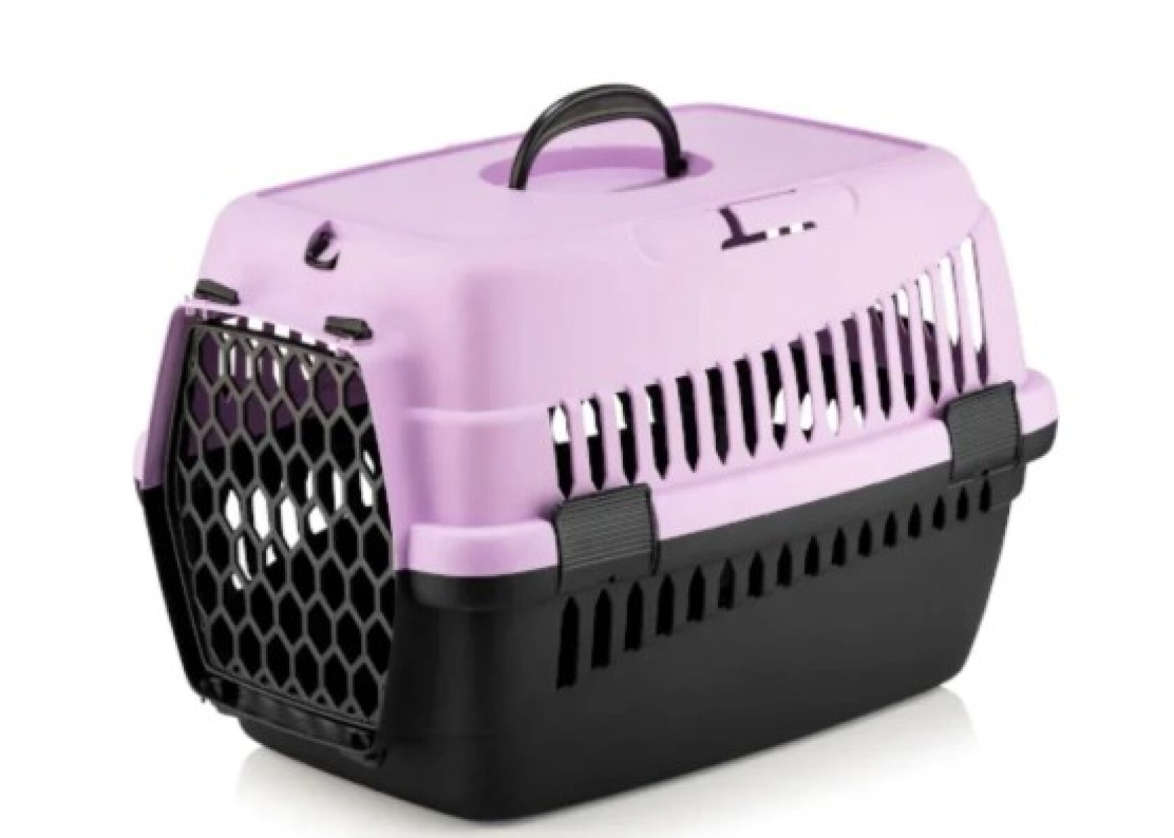 5096 - PET CARRIAGE BAG BLACK BLACK/FUSCHIA 