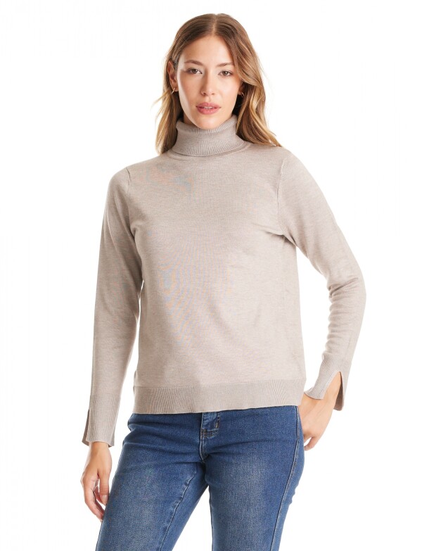 Polera Basica BEIGE OSCURO