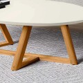 MESA DE CENTRO CLASSIC - OFF WHITE/ALMENDRA MESA DE CENTRO CLASSIC - OFF WHITE/ALMENDRA