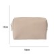Necessaire rectangular beige