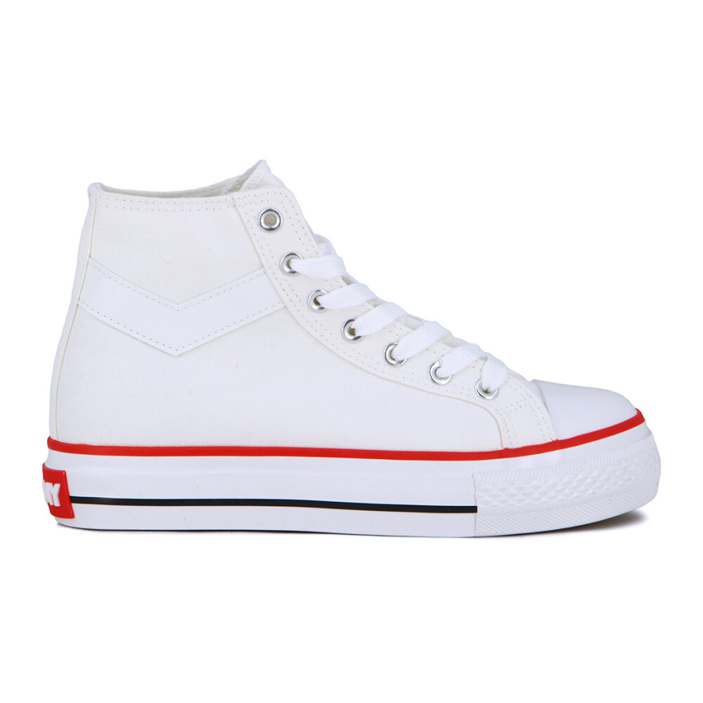 Pony Bota C/Plataforma Fifth Ave Women - White Blanco