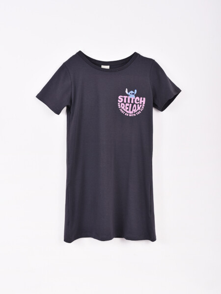 VESTIDO MAKE SOME WAVES GRIS OSCURO