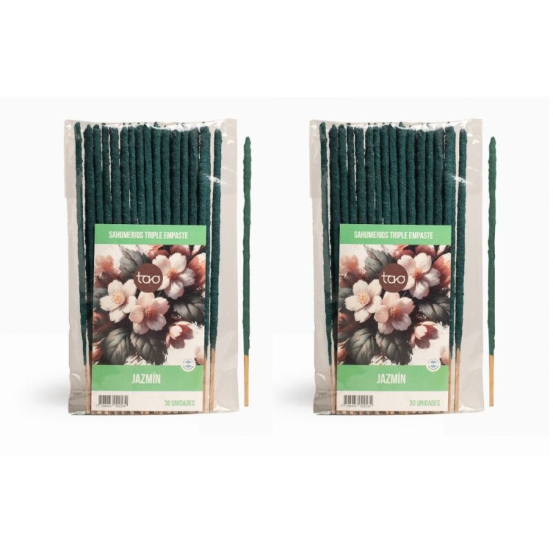 INCIENSO TAO TRIPLE EMPASTE SAGRADA MADRE - 2 PACK X30 Jazmin