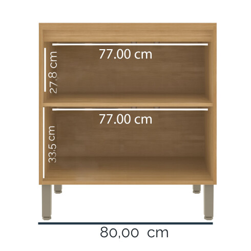 BAJO MESADA 2 PUERTAS MOBILIARIO COCINA MDP COLORS FREIJO FREIJO Y VERDE
