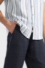 PREMIUM LINEN PANTS Navy