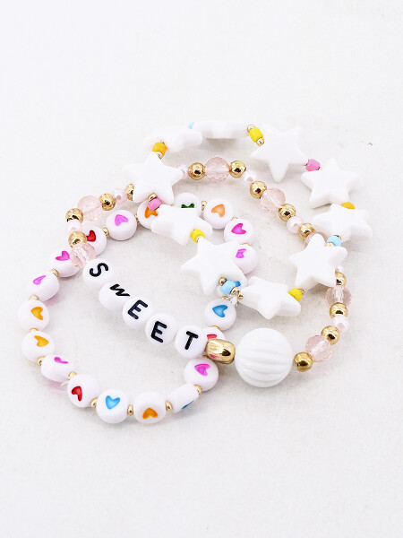 PULSERA SET x 3 MULTICOLOR