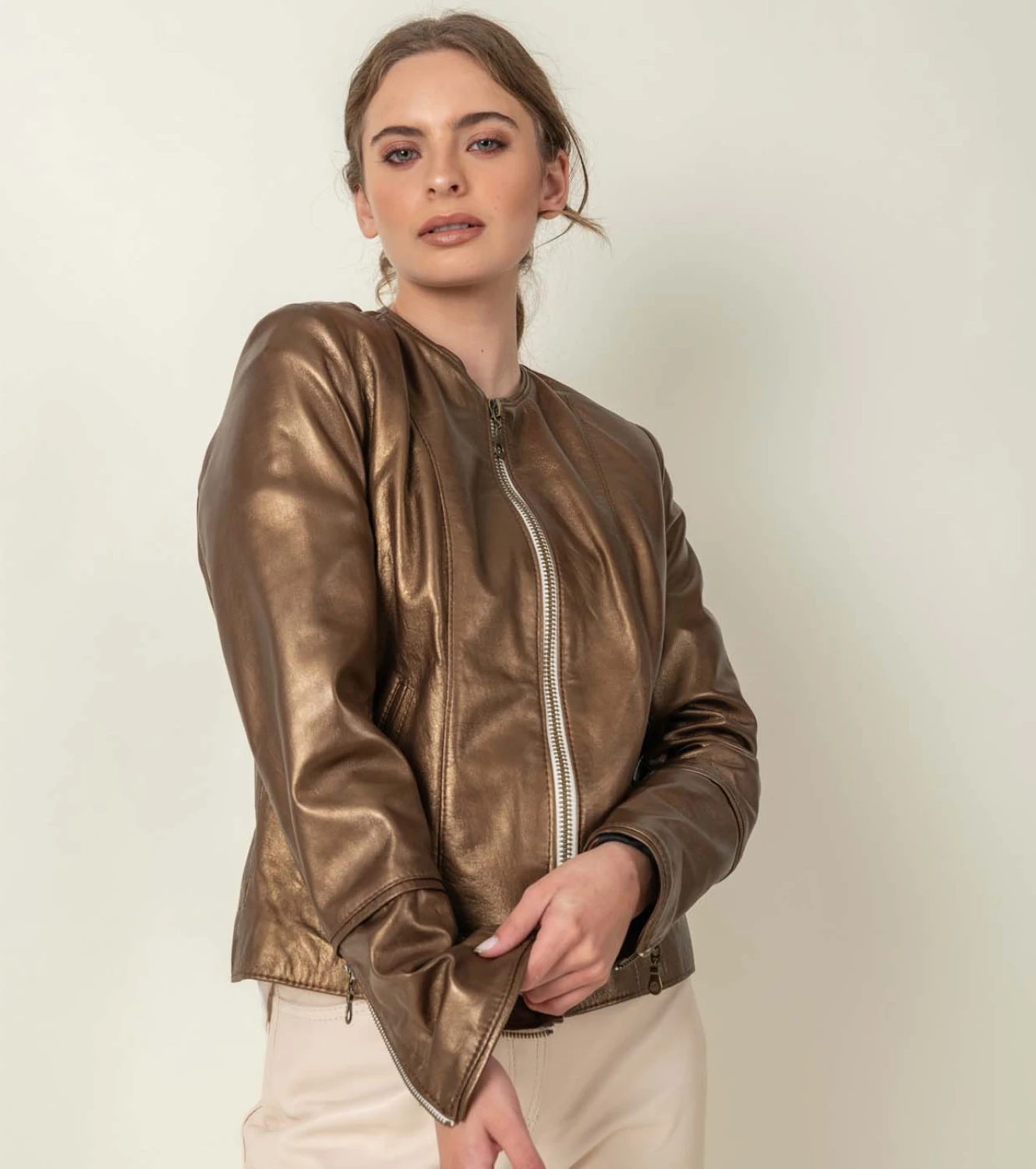 Campera Marga bronce l