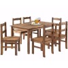Juego Comedor 6 Sillas Rustico Julia Oscuro Juego Comedor 6 Sillas Rustico Julia Oscuro