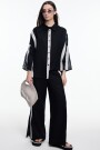 CAMISA TIRAS Negro