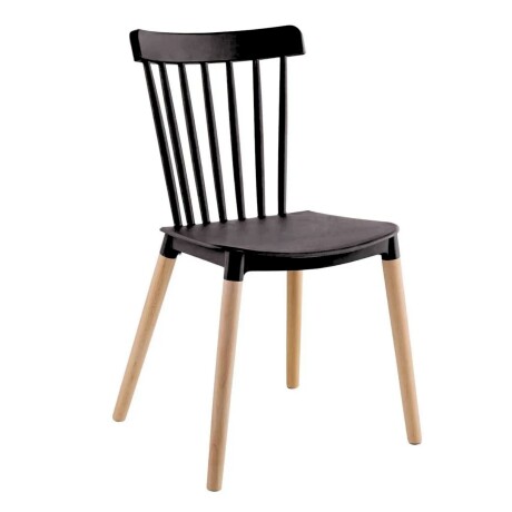 Juego de comedor 4 sillas Windsor - Negro Juego de comedor 4 sillas Windsor - Negro