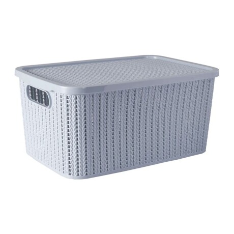 Caja organizadora con tapa Plasutil Trama 4.7lt Azul