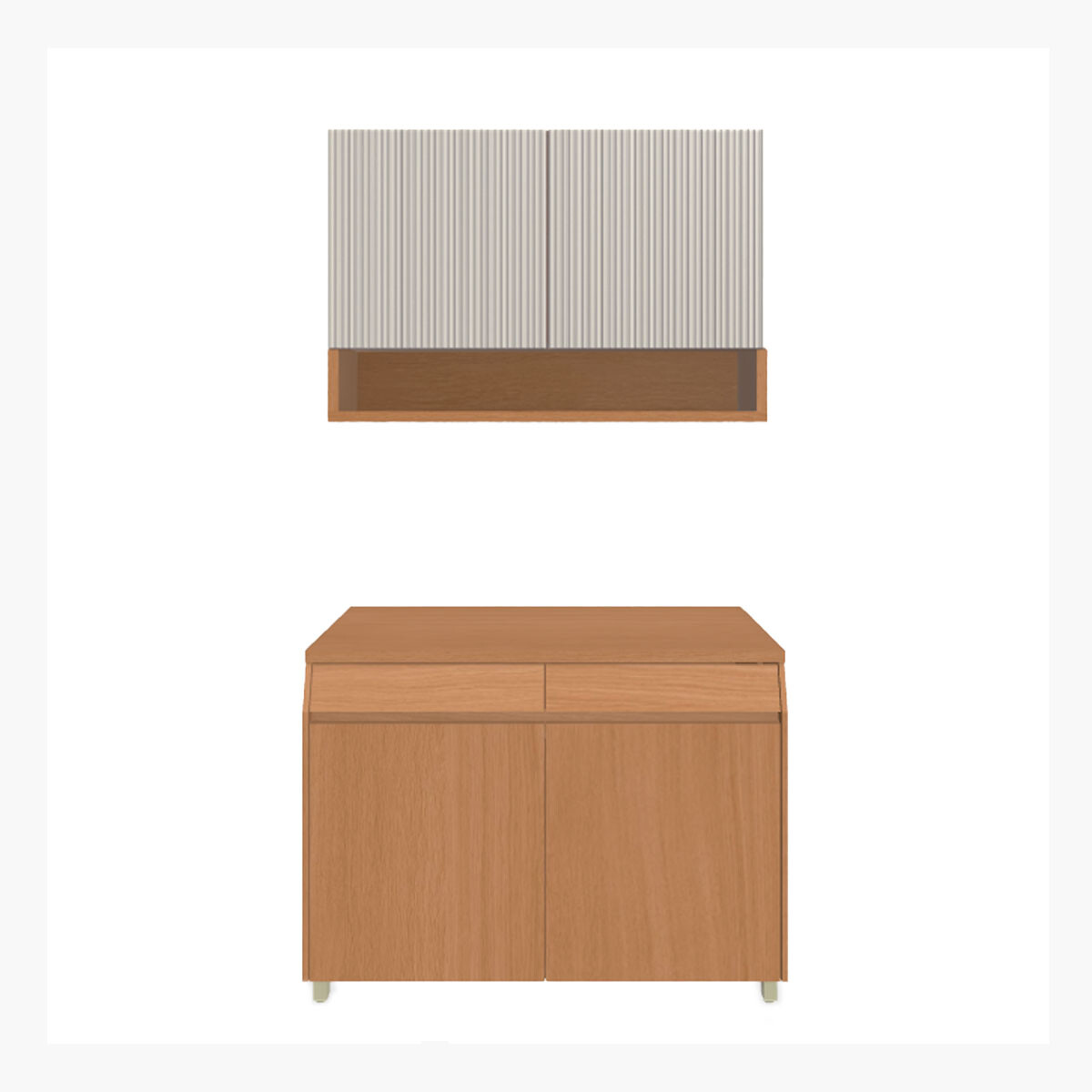 Juego Modular Para Cocina Incluye Aereo Y Bajo Mesada 