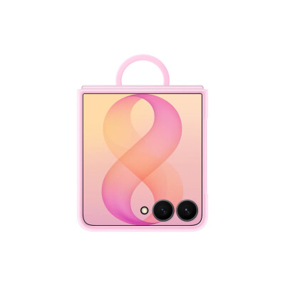 Galaxy Z Flip8 Ring Case Silicone Pink
