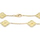 Collar oro 18k y brillantes modelo Alhambra largo 54 cm Collar oro 18k y brillantes modelo Alhambra largo 54 cm