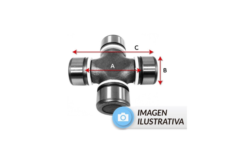 CRUCETA A:53.6mm B:26mm C:79.4mm CRUCETA A:53.6mm B:26mm C:79.4mm