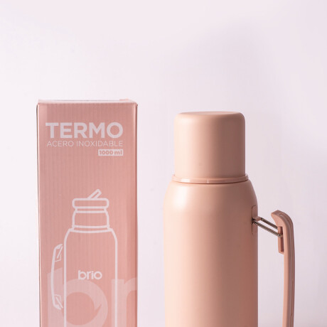 Termo 1 Litro Acero Inox brio Con Pico Cebador Rosa