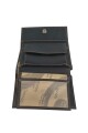 Billetera grande de cuero multiples bolsillos Negro
