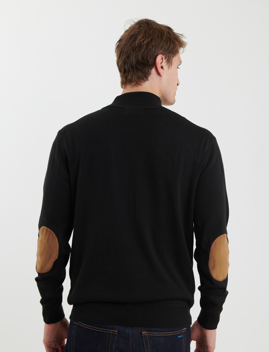 470996 SWEATER MEDIO CIERRE HARRINGTON LABEL Negro