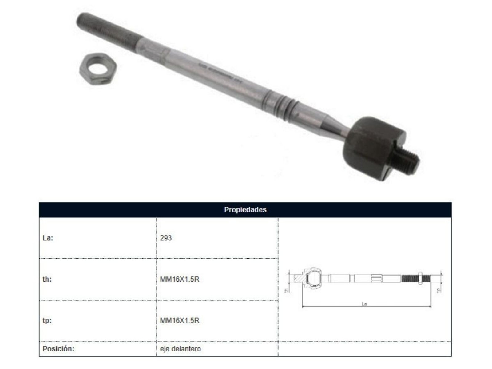 Mate Volks Amarok 4X2 - 4X4 11-25 Der/Izq 