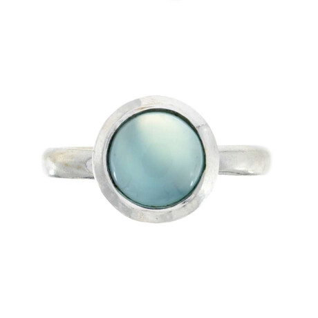 Anillo De Plata 925 Calcedonia