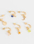 Aros Argollas Set Místco Set De Argollas Místicos - Dorado
