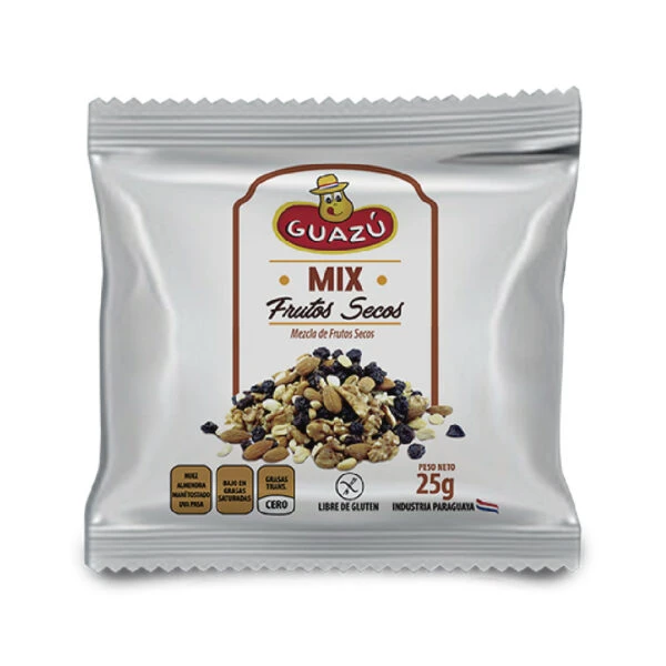 Guazu Mix de Frutos Secos 25g Guazu Mix de Frutos Secos 25g